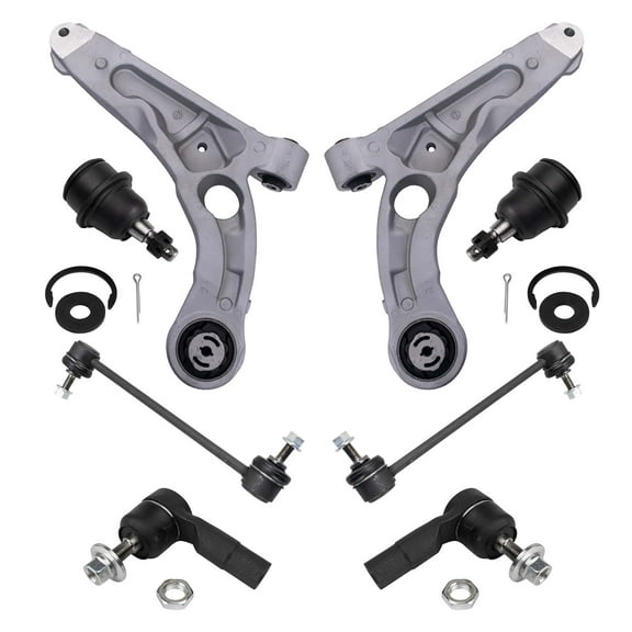 TRQ Front Control Arm Ball Joint Tie Rod Sway Link Steering Suspension Kit 8pc PSA72487 Fits select: 2014-2018 JEEP CHEROKEE