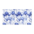 thumbnail image 2 of Haosy Elegant Blue Iris Flowers Bathroom Rugs Non Slip Absorbent Soft Plush Quick Dry Bath Mat, 39"x20", 2 of 8