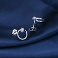thumbnail image 5 of 24PCS 925 Silver Earring Backs Replacements, 18K White Gold Plated Hypoallergenic Earring Backs for Studs, Secure Ear Locking for Stud Earrings Ear Nut for Posts, 6mm, 5 of 13