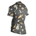 thumbnail image 3 of joogoo Cartoon Space Astronaut Pattern Men's Cycling Jerseys Mountain Bike Short Sleeve Tops S, 3 of 7