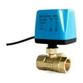 thumbnail image 3 of Brass Electric Ball Valve 1/2" 3/4" 1" 1-1/4" 1-1/2" Two Lines Three Way Normally Closed Normally Open Switch Valve For Wate, 3 of 4