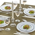 thumbnail image 2 of PLASTIC PLATES FOR WEDDING | 20 pc | Heavy Duty Plastic Dishes | Elegant Fine China Look | Bella – Silver (10.25”), 2 of 2