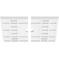 thumbnail image 4 of 28"W x 18 5/8"H x 2"ID x 9 3/4"C x 1"P Beaux Architectural Grade PVC Contemporary Ceiling Medallion, Two Piece, 4 of 7