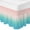 Pink, variant on Orange Yellow Ombre Bed Skirt Queen Size 16 Inch Drop, Elastic Wrap Around Bed Skirts Pleated Dust Ruffles For Twin Full Queen Cal King Base Beds, Modern Abstract Art Gradient Aesthetics