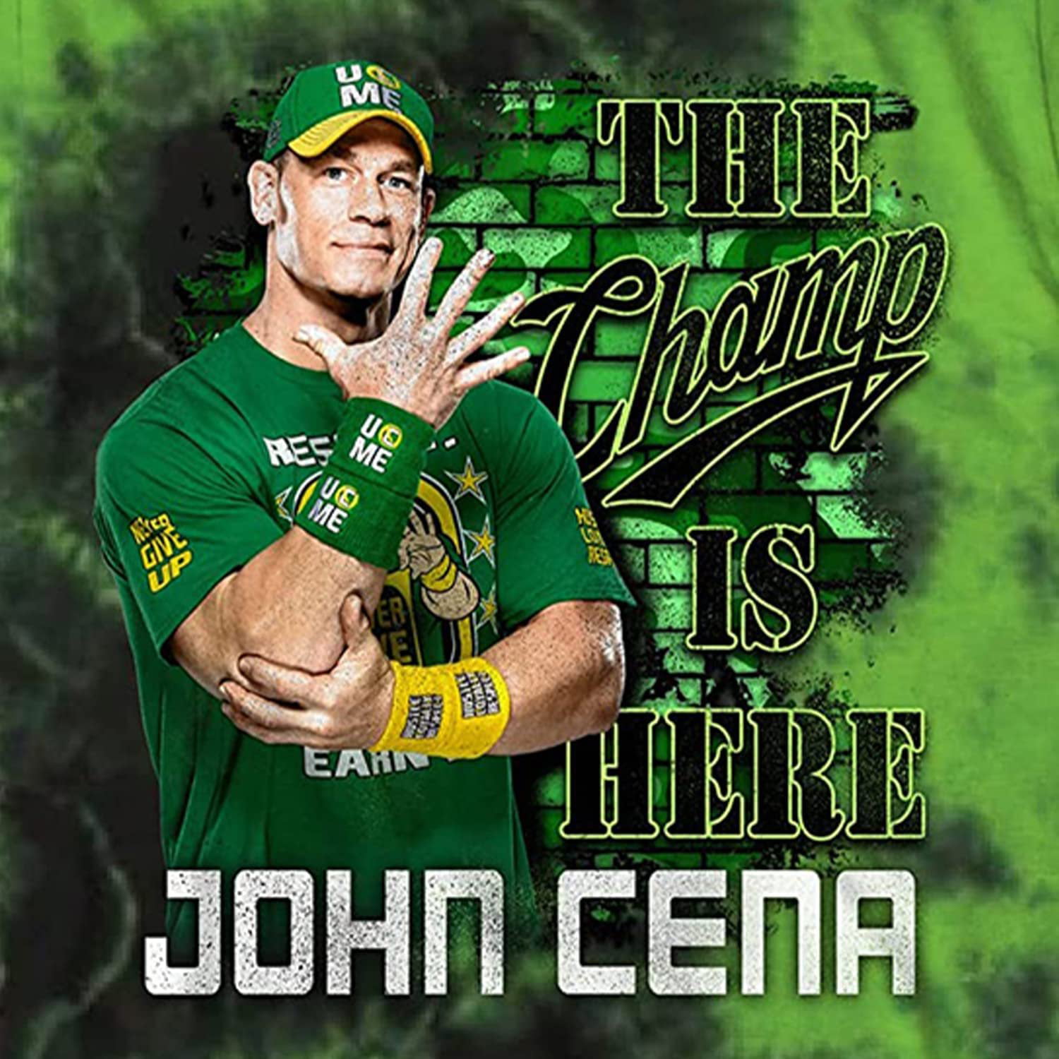 WWE Boys John Cena Shirt - Hustle, Loyalty & Respect Superstar Tee - World  Wrestling Champion Tie Dye T-Shirt Black Green Tie Dye, X-Small