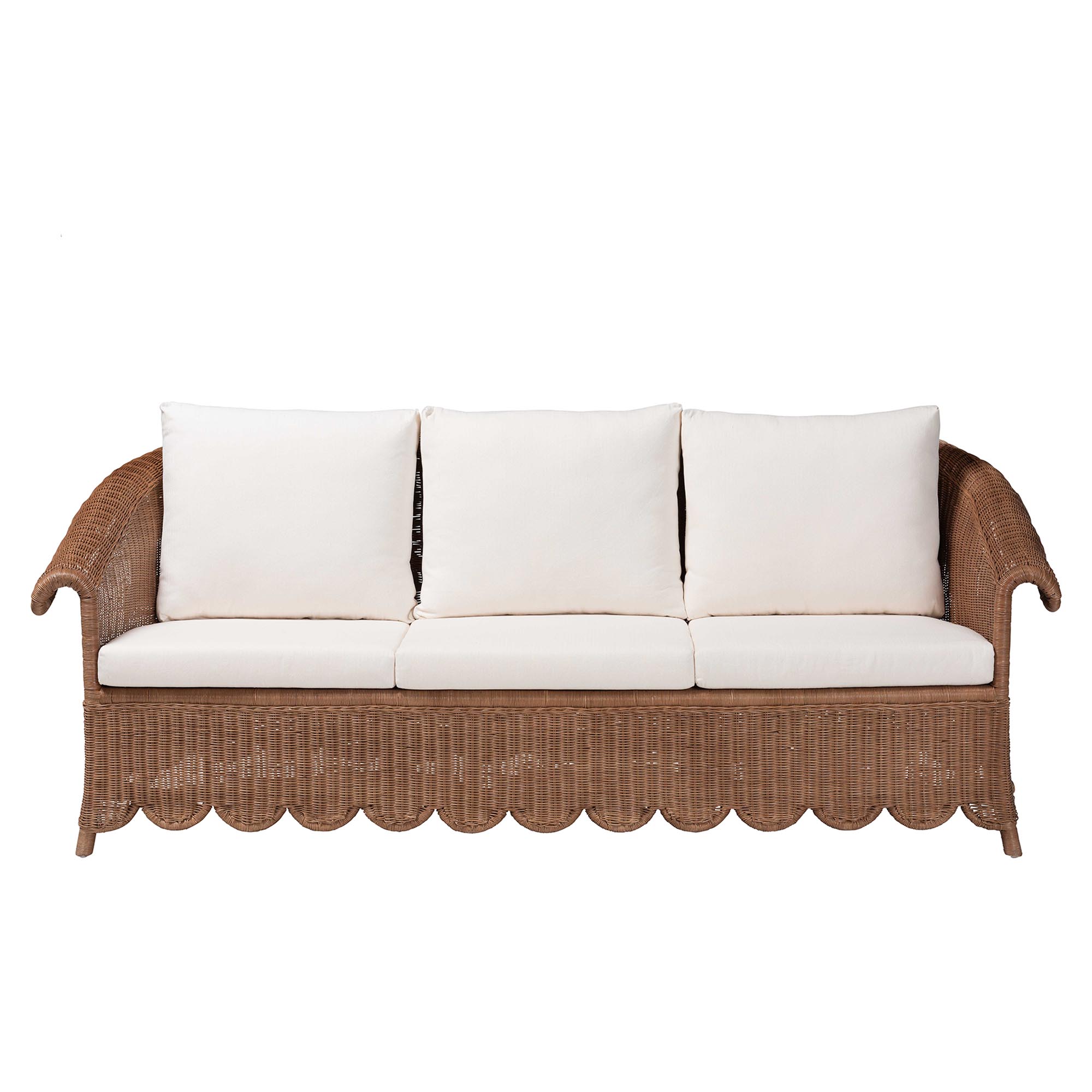 bali & pari Detta Boho Sofa, Peanut Brown