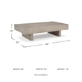 thumbnail image 3 of Signature Design by Ashley Jorlaina Light Brown Coffee Table, 3 of 6