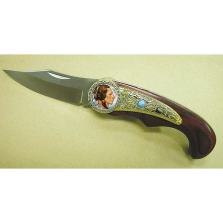 Colorized Buffalo Nickel Pocket Knife
