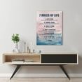 thumbnail image 3 of 7 Rules Of Life Canvas Decoration Painting, Inspirational Motto Canvas Wall Art,Home，Workplace ，Bedroom decoration ,Tabletop/HangingUnframed, 3 of 3
