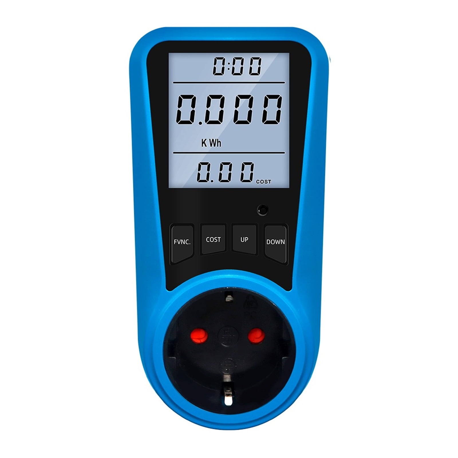 Socket Digital Current Meter Voltmeter AC Power Meter Time Watt Power Energy Tester Wattmeter Power Consumption Monitor Overload Protection