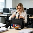 thumbnail image 4 of Bolsa térmica aislante con compartimento para portátil y grandes portavasos para mujeres enfermeras, profesoras, trabajo, despachos, 4 of 6