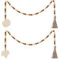 thumbnail image 1 of Guirnalda De Cuentas De Madera Boho Cuentas De Oración De Madera Decoración Colgante De Granja De Otoño, 1 of 9