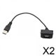 thumbnail image 1 of Cable de montaje en panel,Salpicadero del automóvil Puerto USB de carga en panel,Cable de extensión macho a hembra Cable adaptador,Puerto USB 2.0 Cable de extensión de montaje en panel,Cable, 1 of 7
