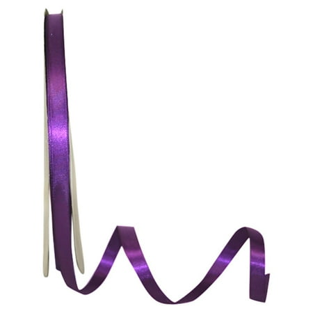 UPC: 0604947224439 | JAM Paper Satin Double Face Plum Polyester Ribbon  3600  x 0.37