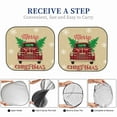thumbnail image 5 of Kdxio Christmas Vintage Red Truck Print 2-Piece Sun Shade Front Windshield - Foldable Car Front Window Sunshades For Most Sedans Suv Truck, 5 of 6