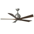 thumbnail image 3 of Irene-5 five-blade paddle fan in Textured Bronze finish with 52" solid walnut tone blades., 3 of 7