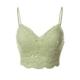 thumbnail image 1 of Made by Olivia Women's Crochet Laced Bralette Crop Cami Top, 1 of 7