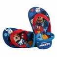 thumbnail image 6 of Disney Mickey Mouse Boy Toddler Flip Flops with Back Strap, Blue Red, 7-8, 6 of 7