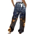thumbnail image 4 of QATAINLAV Jogger Pants for Women Baggy Cinch Bottoms Trousers Drawstring Waist Sweatpant with Pockets Novelty Graphic Print Halloween Costumes Camisas Para Hombres Multicolor S, 4 of 6