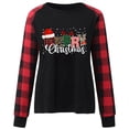 thumbnail image 4 of IROINNID Reduced Christmas Sweatshirts for Women Xmas Printed Casual Pullover Long Sleeves Crewneck Tops,Red, 4 of 5