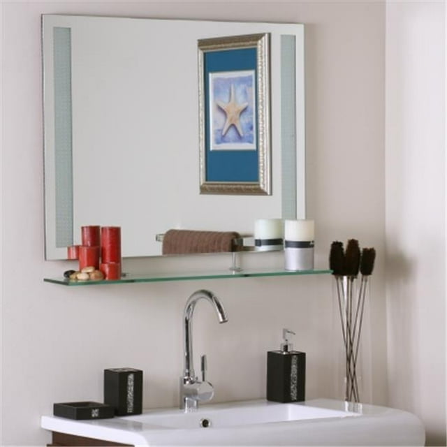 Decor Wonderland SSM151 Miroir Sans Cadre avec Étagère