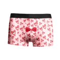 thumbnail image 4 of JHHLSF Mens Valentines Day Printed Underwear Style Red Bubble Special Love Rose Shorts Mid Waist Red,L, 4 of 5