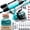 Mint, variant on DaddyGoFish Spinning Fishing Rod and Reel Combo Set with Tackle Box | Fishing Pole | Carbon Fiber Telescopic Fishing Rod Kit | Spinning Reel for Travel Saltwater Freshwater Fishing Gear Kit