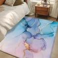 thumbnail image 4 of Hallway Runner Rugs 2.7x5 Ft, Marble Pink Blue Purple Non Slip Area Rugs for Kitchen Bedroom Entryway, Modern Abstract Art Ink Painting Washable Carpet Runner Rug Floor Mats for Bedroom Home Decor, 4 of 9