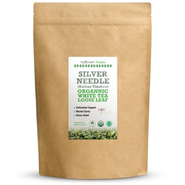 TODICAMP White Tea Organic Silver Needle Tea - 1 lb of Premium Silver Needle White Tea