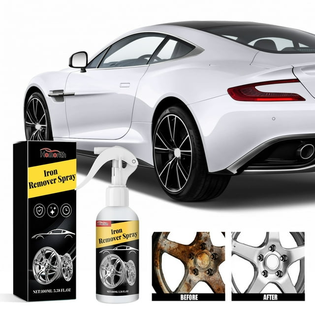 Precios de Liquidación, Polvo para quitar óxido de ruedas, para quitar óxido de neumáticos, pintura de automóviles, pulido y agente de limpieza, 100 ml Akmoler