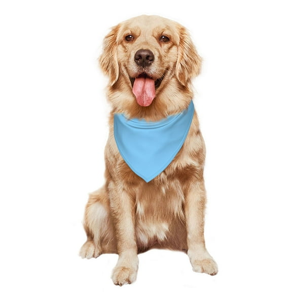 Dog Bandana Adjustable Dog Scarf Triangle Bib Handkerchief Accessories For Dogs Cats Light Blue