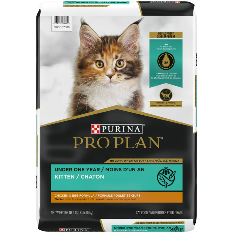 hoja diente cemento Purina Pro Plan Dry Kitten Food for Kittens Chicken Egg Dry Cat Food, 13 lb  Bag - Walmart.com