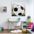thumbnail image 3 of Stupell Industries Rustic Soccer Ball Field Abstract Painting Gallery Wrapped Canvas Art Print Wall Art, 36 x 36, 3 of 8