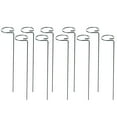 thumbnail image 2 of 10 Pack 16 Inch Plant Support Stakes, Metal Single stemmed Flower Support Hoops锛孏arden Plant Stakes Plant Prop for Amaryllis Orchid Lily Rose Peony Tomatoes Gladiolus(Silver-10pcs), 2 of 5