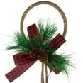 thumbnail image 4 of Northlight Jingle Bells with Plaid Bow Hanging Christmas Decoration - 20" - Gold, 4 of 5