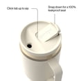 thumbnail image 3 of Contigo 30 oz Stainless Steel Water Bottle Tumbler with Straw – Leak-Proof Insulated Travel Mug, Reusable Water Bottle, Side Handle, Cream/Champagne, 3 of 7