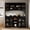 Black, variant on RichYa 71"H Tall Pantry Cabinet,Storage Cabinet with 4 Glass Doors and Shelves,5 Tier Display Cabinets for Living Room,Dining Room,White(B)