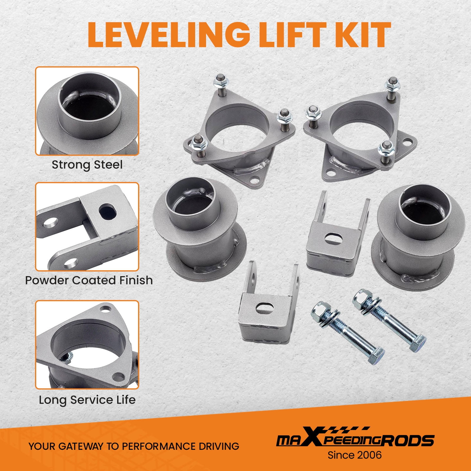 maXpeedingrods 3" Lift Kit for Chevy Tahoe Suburban 1500 2007-2018, for GMC Yukon XL, for Cadillac Escalade 6-Lug SUV Suspension Lift Spacers