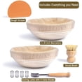 thumbnail image 5 of Bread Proofing Basket Set (Round) - Bread Proofing Baskets, Proofing Baskets for Sourdough - Bread Making Kit - Baker Gift - Baking Tools and Supplies, 5 of 6