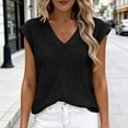 thumbnail image 5 of yillto Women's Sweaters Tank Sleeveless Knitted Tops V Neck Cute Tunic Blouse Lightweight Pullover Sweater, 5 of 7