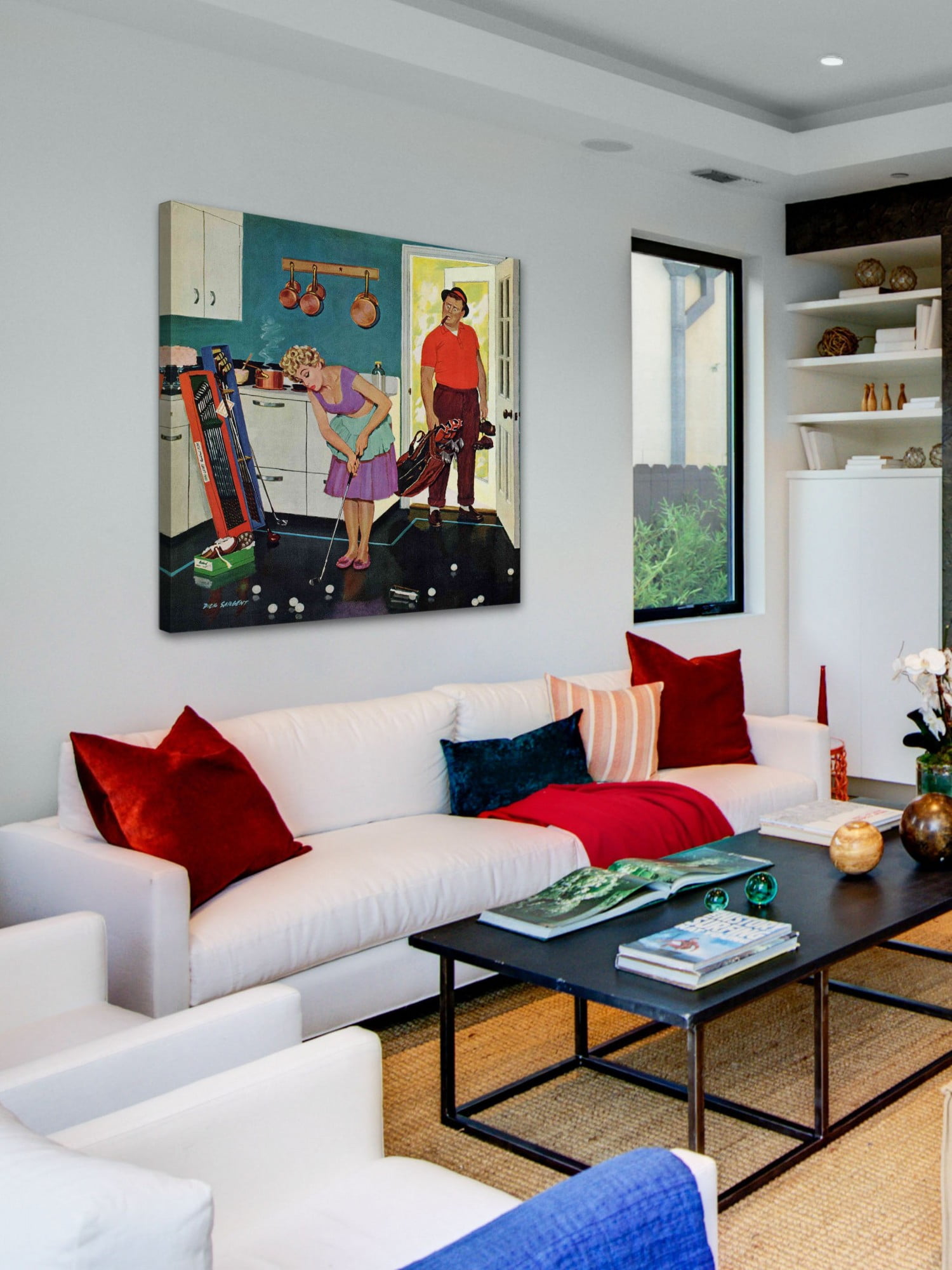 Marmont Hill Putting Around in the Kitchen by Richard Sargent Painting Print on Canvas