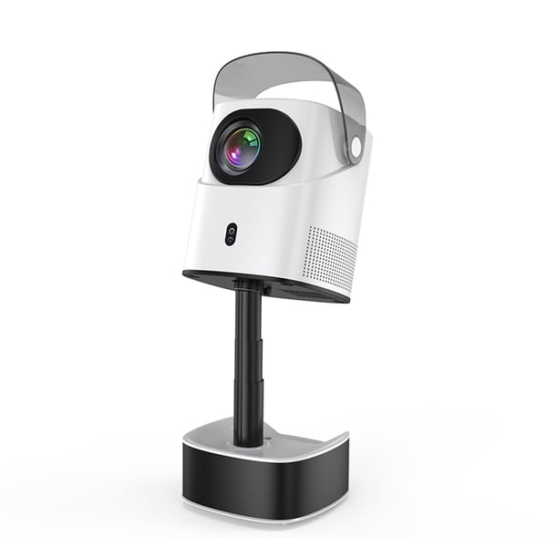Proyector TS-2 Cine en casa 1080P Proyector de video Android 9.0 Compatible con decodificación 4K Pantalla de 100 pulgadas Misma técnica de pantalla Proyector de películas con varilla retráctil Enfoqu