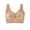 Khaki, variant on Wireless Lifting Tank Top Bra for Women Seamless Push-up Breathable Racerback Solid Colors Natural Bust