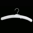 thumbnail image 3 of Yunhgft Linen Padded Clothes Hanger Satin Bow Shoulder Shaper Hanger White, 3 of 9