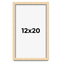 12x20 Shadow Box Frame Brown | 0.875 Inches Deep Real Wood Contemporary Shadowbox Display Frame |