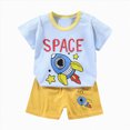 thumbnail image 4 of UAYOTSE Toddler Baby Boys Girls Clothes Cute Summer Short Sleeve T Shirt Tops Shorts Clothes Sets Baby Boy Outfits,Sizes 12-18 Months, 4 of 4