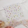 thumbnail image 7 of Flower Nail Stickers for Nail Art - Flowers Nail Art Stickers Summer Floral Leaf Plant 5D Embossed Nail Decals Self-Adhesive Nails Supply Manicure Sliders Flower Stickers for Nails Decoration, 7 of 7