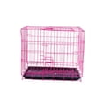 thumbnail image 4 of LOLIPPYY Folding Dog Cage Pink Pet Carrier For Indoor Use 1Pcs, 4 of 6