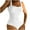 White, variant on Women's One-Piece Swimsuit with Delicate Shoulder Ties - Form-Fitting Design for Aquatic Adventures White XL
