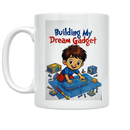 Building My Dream Gadget - Tech Kids Inspiration - 11 oz Ceramic Coffee Mug